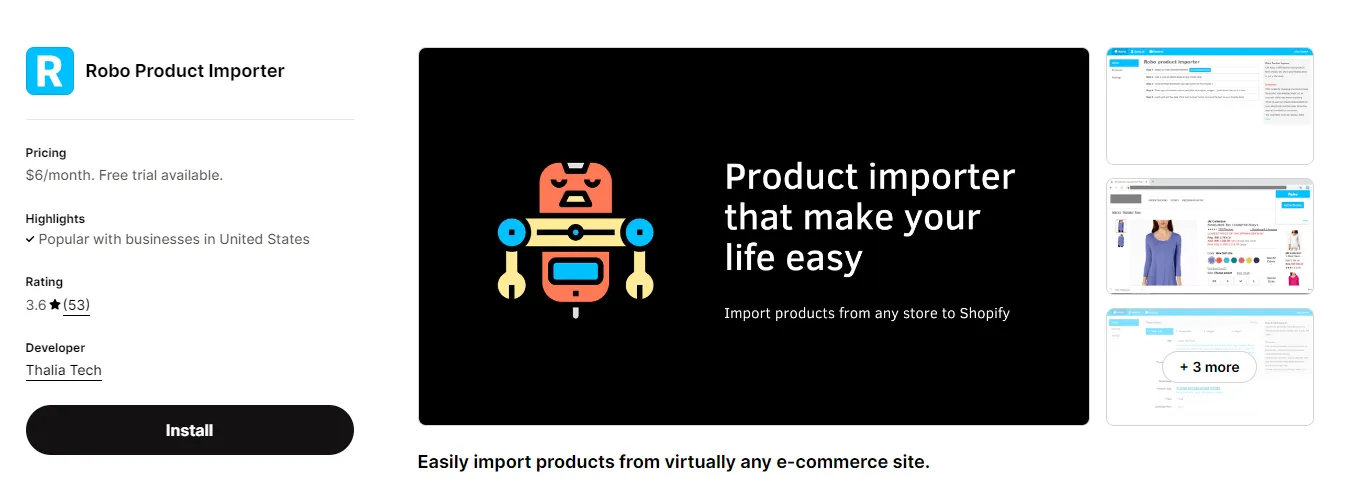 Robo Product Importer